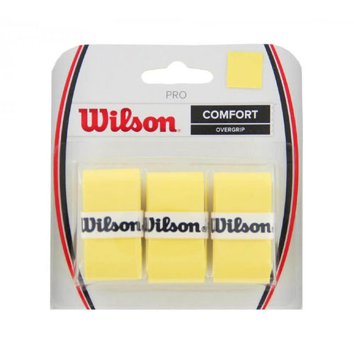 Wilson Pro Comfort Yellow Overgrips PACK 3X for Padel rackets LV