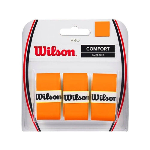 Wilson Pro Comfort Orange Overgrips PACK 3X for Padel rackets LV